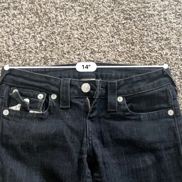 Black Sparkle True Religion Jeans - Picture 7 of 8